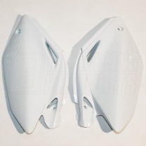 UFO Plast Tabuľky zadné HONDA CRF 250 (04-05) biele