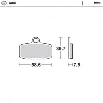 MOTO-MASTER Brzdové platničky Husqvarna, KTM, Sherco predné Nitro/SinterPro