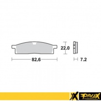 Prox Racing Parts Predné brzdové platničky (pár)