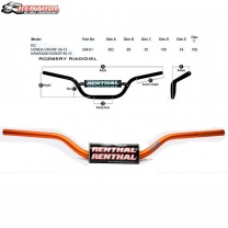  Riadidlá Renthal Fatbar 604RC oranžové