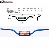  Riadidlá Renthal Fatbar 604RC modré