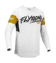 Fly Racing Dres EVOLUTION DST. FLY RACING - USA 2023 (bílá/zlatá/černá)