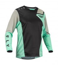  Dres FLY RACING KINETIC JET  2023 čierna/mint/šedá