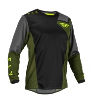 Fly Racing  dres KINETIC JET, FLY RACING - USA 2023 (černá/zelená/hi-vis)