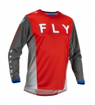 Fly Racing  dres KINETIC KORE, FLY RACING - USA 2023 (červená/šedá)