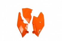 UFO plast Tabuľky zadné KTM SX-SX-F 16-18/ECX-EXC-F 17-19 oranžová, + airbox ľavý