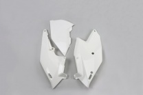 UFO plast Tabuľky zadné KTM SX-SX-F 16-18/ECX-EXC-F 17-19 biele, + airbox ľavý
