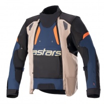   bunda HALO DRYSTAR, ALPINESTARS (tmavo modrá/khaki/oranžová/černá) 2024