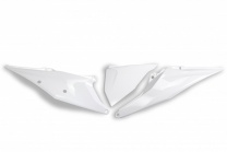 UFO plast Tabuľky zadné KTM SX-SX-F 19-22/EXC-EXC-F 20-23 ľavá s krytom airboxu biele