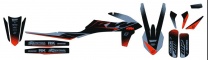Blackbird Sada polepov Mat Black KTM SX-SXF 19-22 / EXC 20-23