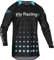   dres EVOLUTION DST. FLY RACING - USA 2024 (černá/modrá)