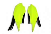 UFO plast/Rtech Tabuľky zadné Yamaha YZF/WRF neónovo žlté