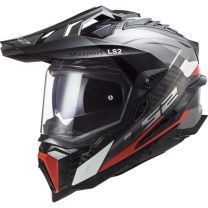  Prilba LS2 MX701 C EXPLORER FRONTIER G.TITANIUM RED-06