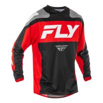  Dres FLY RACING F-16 2025 čierno/červeno/biely
