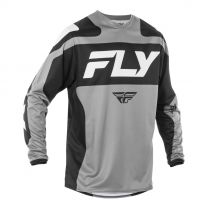  Dres FLY RACING F-16 2025 šedo/čierno/biely