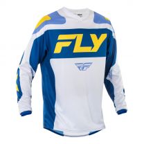  Dres FLY RACING F-16 2025 bielo/modrý