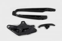 UFO plast Vodítko reťaze zadné + predné KTM EXC/EXC-F 2011 čierne