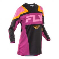  Dres FLY RACING F-16 Dámsky 2025 čierno/fialovo/ružové