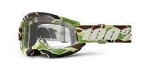 100% STRATA 2 NEW, okuliare 100% War Camo, číre plexi