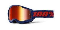 100% STRATA 2 NEW, okuliare 100% modré, červené plexi