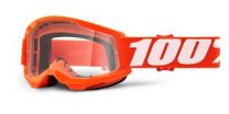 100% STRATA 2, 100% okuliare Orange, číre plexi, detské