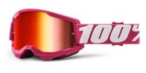 100% STRATA 2, 100% okuliare Fletcher, zrkadlové červené plexi