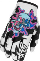 FLY Rukavice LITE WARP, FLY RACING - USA 2026 (biela/modrá/ružová)