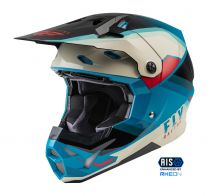 Prilba FORMULA CP, FLY RACING - USA (černá/šedá/tyrkysová)