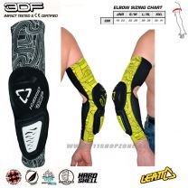 Leatt 3DF Hybrid elbow chrániče lakťov white/black, biela/čierna