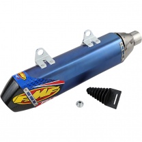 FMF Výfuk koncovka FACTORY 4.1 RCT SLIP-ON TITANIUM & CARBON BLUE  HUSQVARNA FC 250-450 14-15