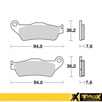 Prox racing parts Predné brzdové platničky (pár)