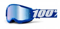  Okuliare 100% STRATA 2 detské Modré - Zrkadlové modré sklo