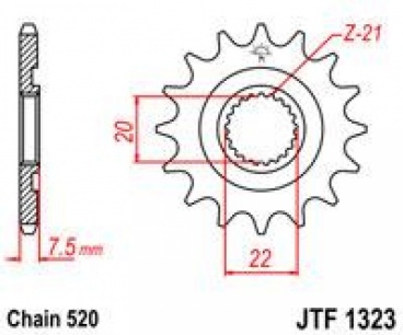 Reťazové Koliesko Honda CR 125 04-, CRF 250 04-17