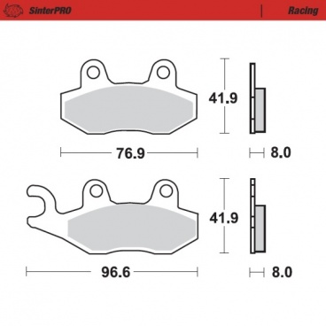 Brzdové platničky Husqvarna, Kawasaki, Suzuki, Yamaha predné SinterPRO