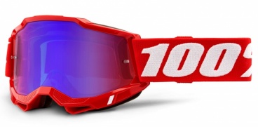  ACCURI 2, 100% okuliare červené, zrkadlové červené/modré plexi