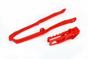 Vodítko reťaze zadné + predné Honda CRF250R 18-21 CRF 250RX 19-21 CRF450R-RX 17-18 červené