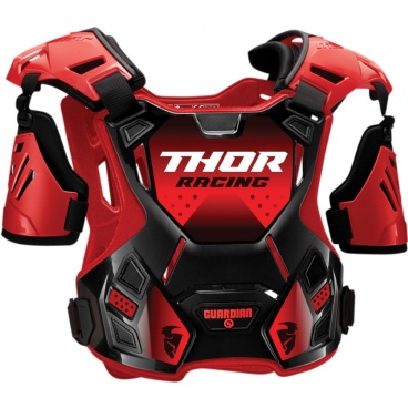 Chránič hrude THOR GUARDIAN červeno čierny XL/XXL