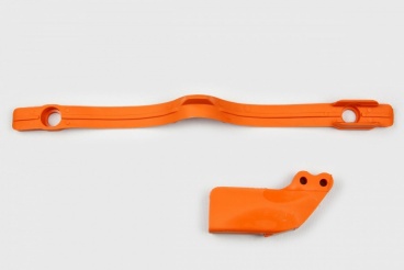 Vodítko reťaze zadné + predné KTM SX-SX-F 97-06/EXC-EXC-F 97-07 oranžové