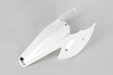 Zadný blatník s tabuľkami KTM EXC/EXC-F 2004-2007, SX/SX-F 2003-2006 biely