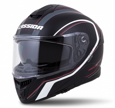 prilba Integral GT 2.0 Reptyl, CASSIDA (černá/bílá/červená, balenie vr. Pinlock fólie)
