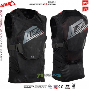 Leatt Body Vest 3DF AirFit chránič hrudi, čierna