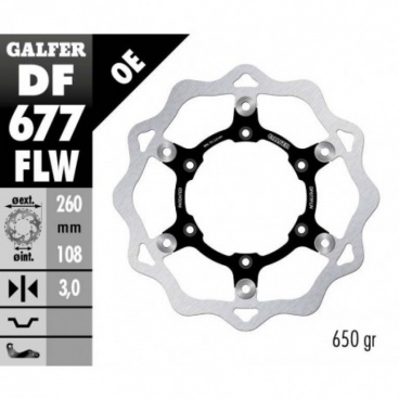 Predný brzdový kotúč GAS GAS DF677FLW