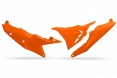 Tabuľky zadné s krytom airboxu (ľavý) KTM SX/SX-F 23-, EXC/EXC-F 24- oranžové