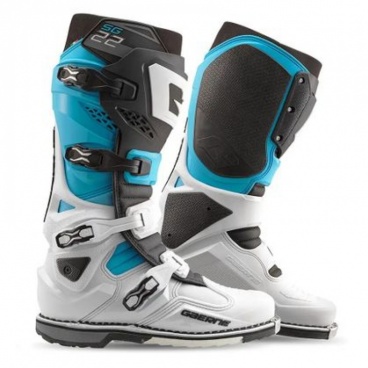 Čižmy GAERNE SG22 White / Black / Light blue