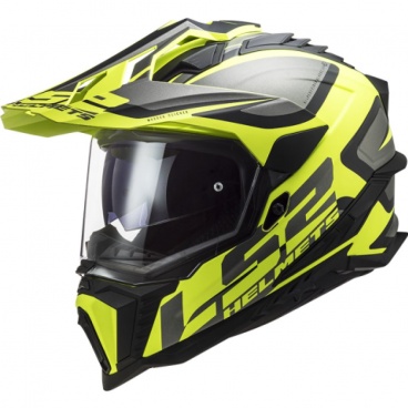 Prilba LS2 MX701 EXPLORER ALTER MATT BLACK H-V YELLOW