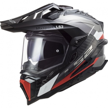 Prilba LS2 MX701 C EXPLORER FRONTIER G.TITANIUM RED-06