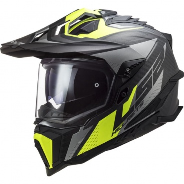 Prilba LS2 MX701 EXPLORER C FOCUS M.TITANIUM H-V YELLOW