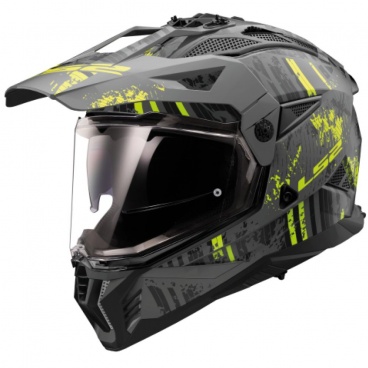 Prilba LS2 MX702 PIONEER II CRAZY M.BLACK H-V YELL.-06