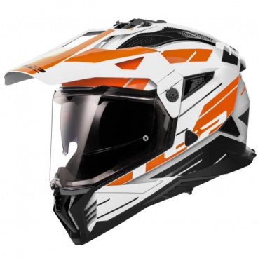 Prilba LS2 MX702 PIONEER II NAMIB WHITE ORANGE-06