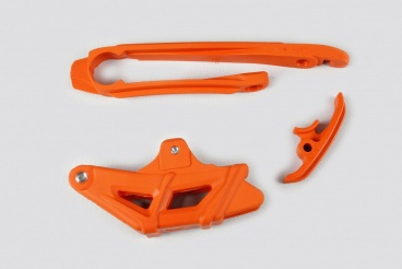 Vodítko reťaze zadné + predné KTM EXC/EXC-F 2012-2023 oranžové